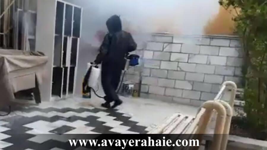 کمپ آوای رهایی ضدعفونی مجدد مرکز برای پیشگیری از ویروس کرونا